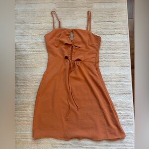 Orange Satin F21 Summer dress!